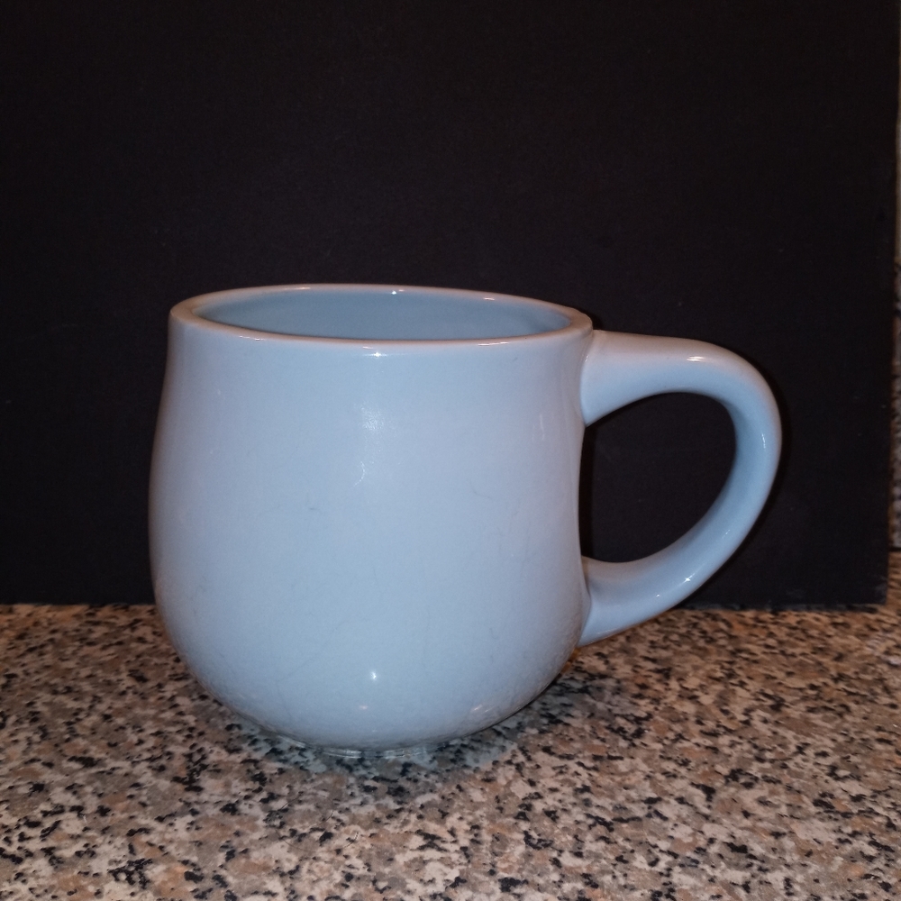 Starbucks baby blue pot belly coffee mug